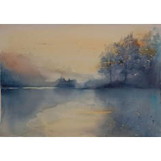Mudeeha Ali, 10 x 14 Inch, Water Color On Paper, AC-MALI-002